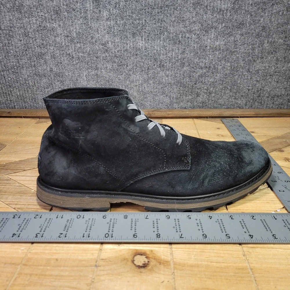 Sorel Madson II Men's 11.5 Waterproof Black Suede Lace Up Chukka Boots‎